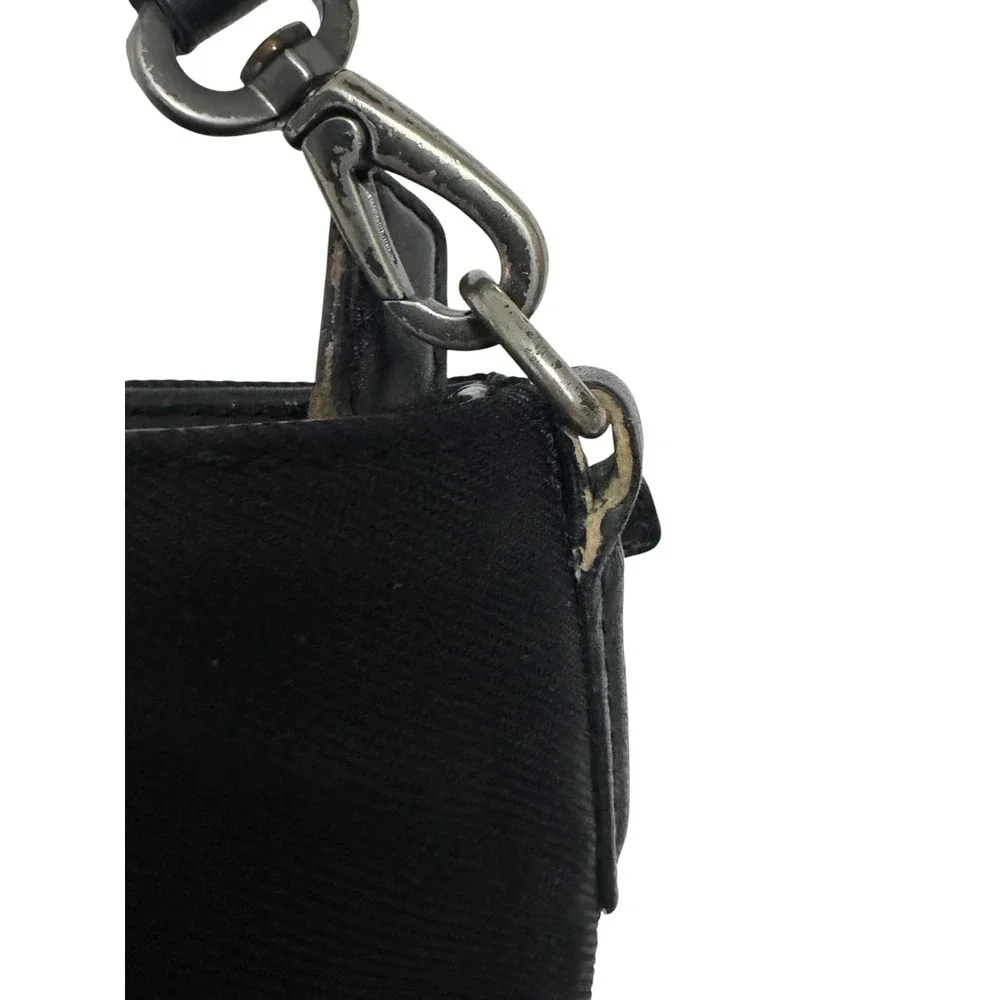 Coach Y2K VTG Mercer Demi 7407 black nylon mini shoulder bag clutch purse